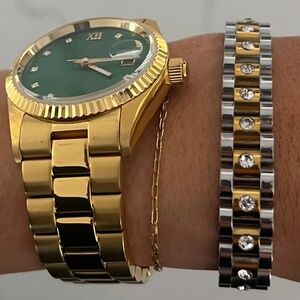 Water Resistant Diamond Watch Band Bracelet